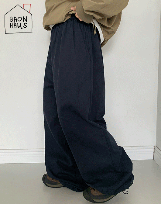 [12만장돌파/무료배송][BAONHAUS] 고코부 컬러 코튼 밴딩 와이드 팬츠 (12color)
