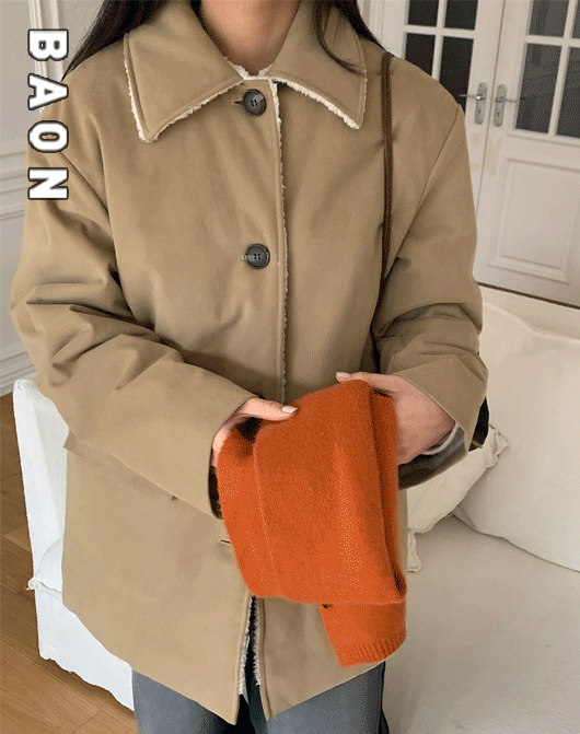 [BAON] 라킨즈 누빔 덤블 코트 (2color)