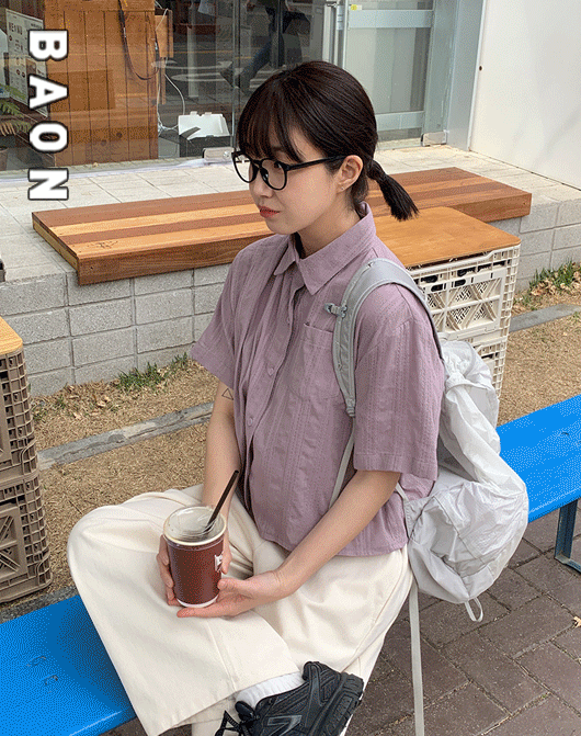 [2천장돌파][BAON] 켄나 포켓 반팔 셔츠 (3color)