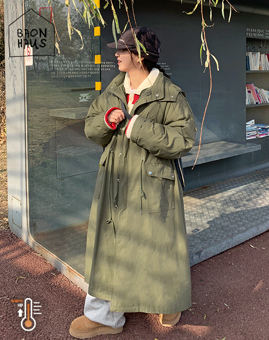 [패딩내피/2만장돌파][BAONHOUSE] Baba long safari jacket (2color)