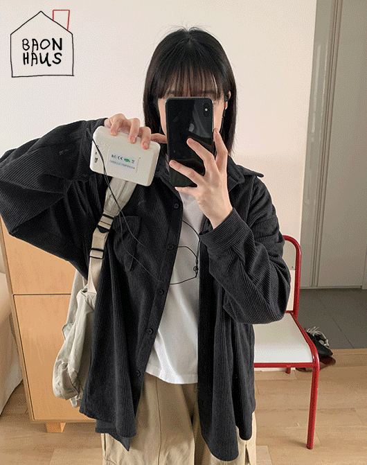 [BAONHAUS] 켐치코 코듀로이 오버 셔츠 (4color)